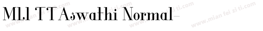 ML1 TTAswathi Normal字体转换